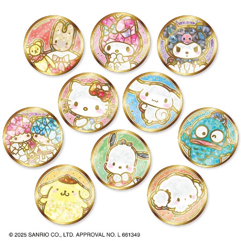 金バッジ（サンリオキャラクターズ）