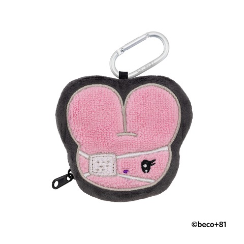しりみみうさぎのフェイスポーチ（beco+81）