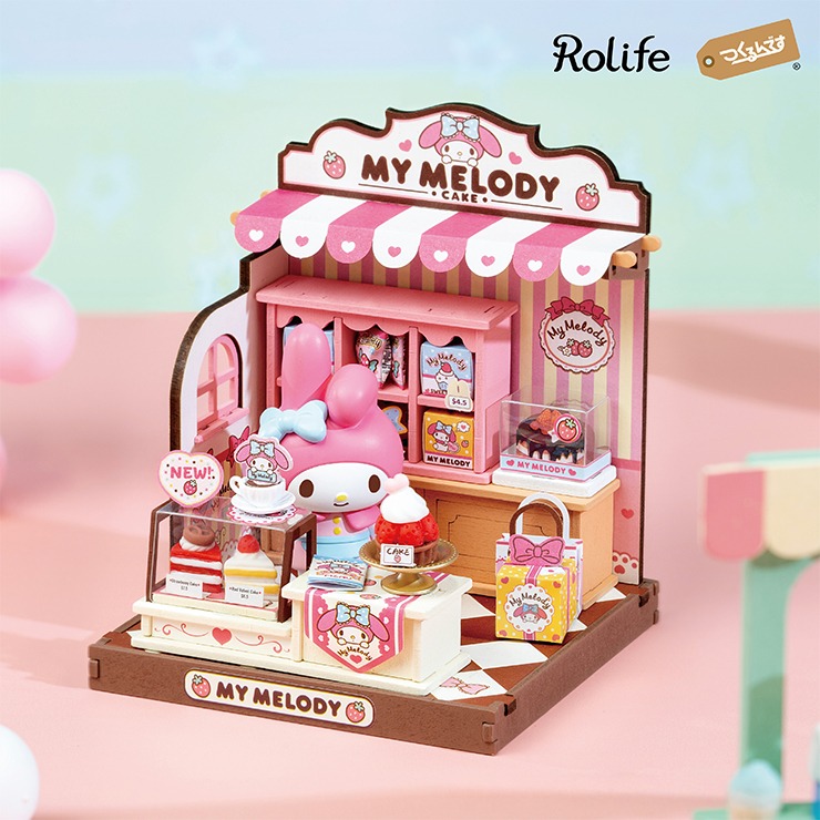 マイメロディ カフェ ミニチュアセット DA002 マイメロディのケーキ屋さん