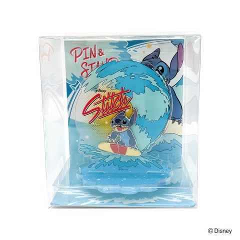 飾れるピンズ PIN＆STAND 波乗りスティッチ(スティッチ) | シャンブル