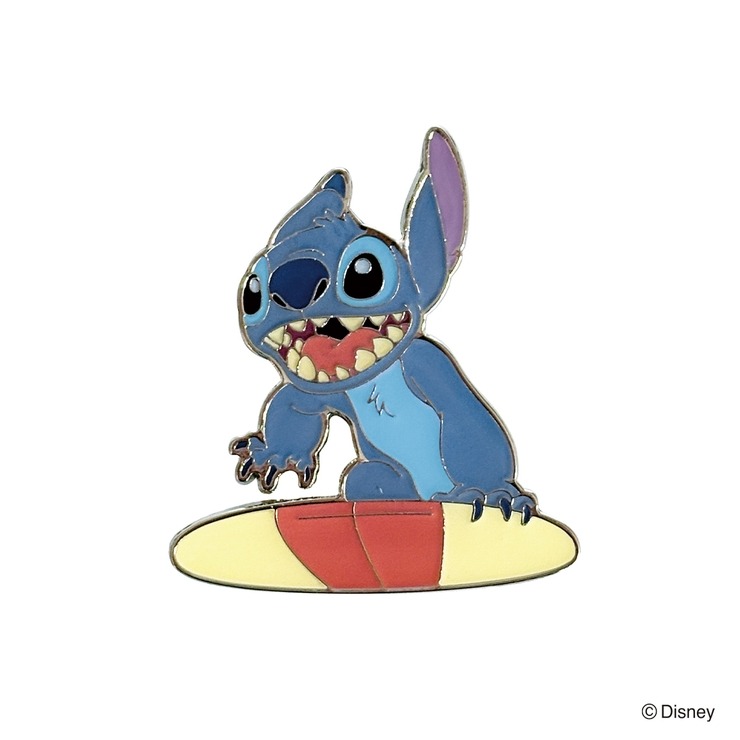 飾れるピンズ PIN＆STAND 波乗りスティッチ(スティッチ) | シャンブル