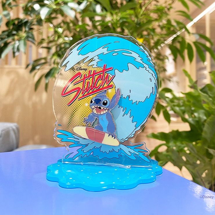 飾れるピンズ PIN＆STAND 波乗りスティッチ(スティッチ) | シャンブル