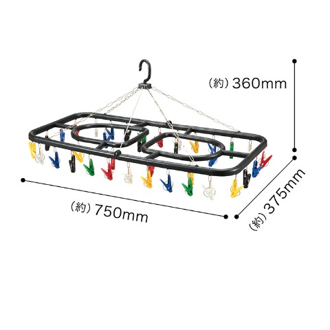 ジャンボ角ハンガー３６ピンチ
