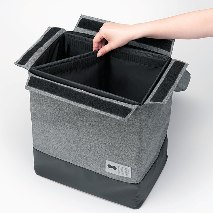 防災用品 COGIT防災 座れる玄関防災バッグ グレー | シャンブル