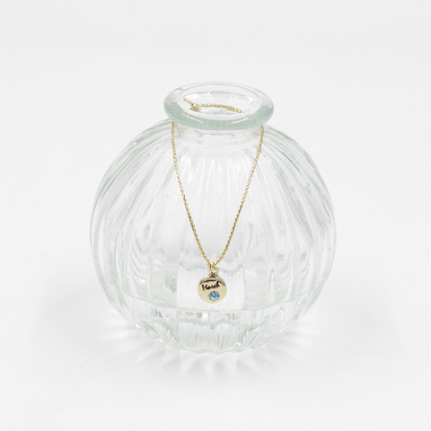 プリザーブドフラワー誕生日ブーケ　3月アクアマリン