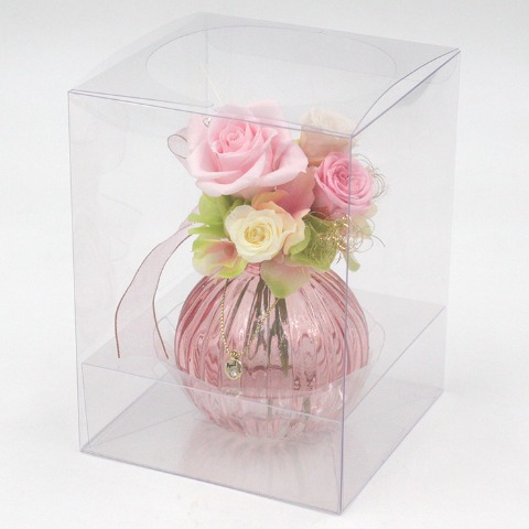 プリザーブドフラワー誕生日ブーケ　4月ダイヤモンド