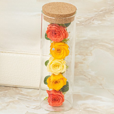 プリザーブドフラワー　グラスローズ