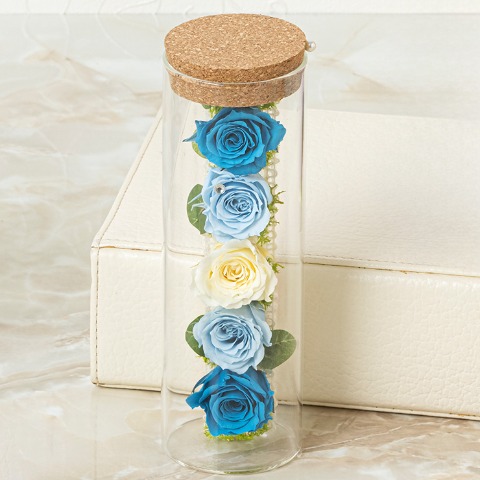 プリザーブドフラワー　グラスローズ