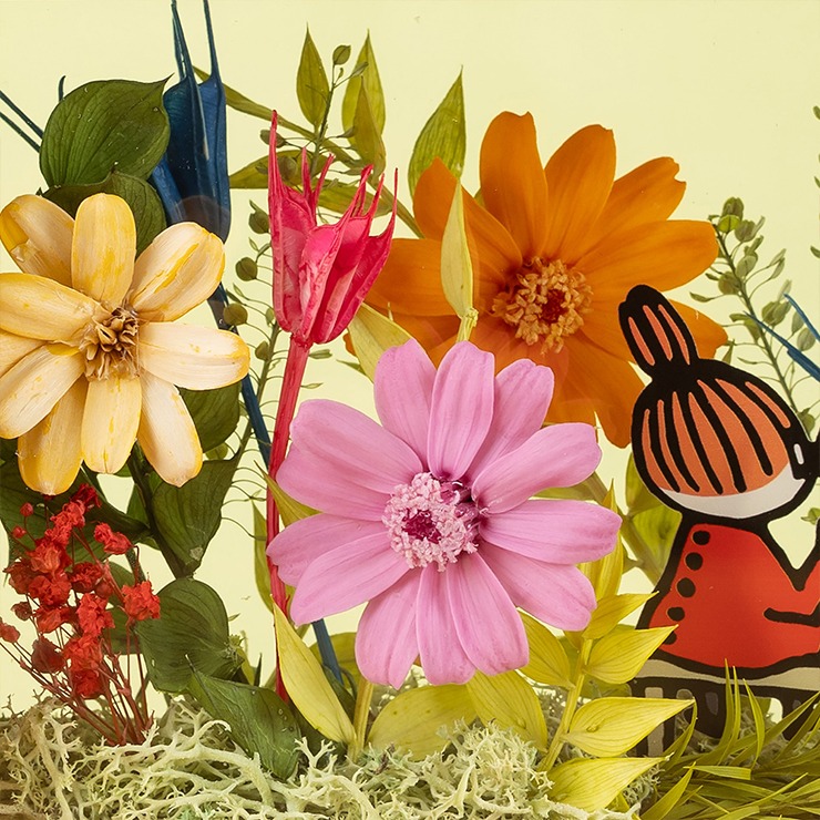 プリザーブドフラワー 「フラワーフレーム（横長） リトルミイときょう