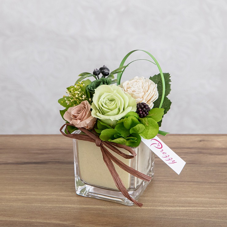 プリザーブドフラワー「カリーノ」グリーン | シャンブル | しまむらパーク