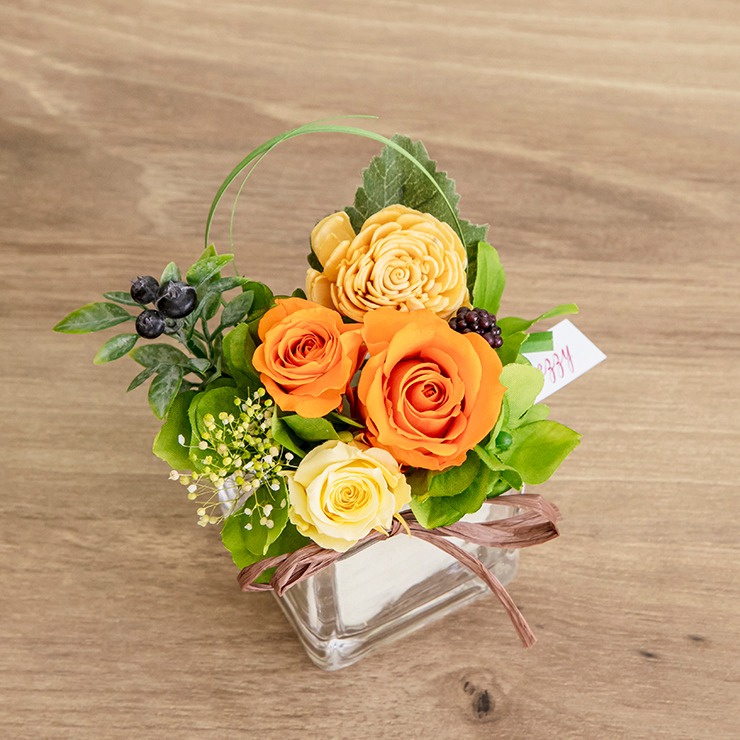 プリザーブドフラワー「カリーノ」オレンジ | シャンブル | しまむらパーク