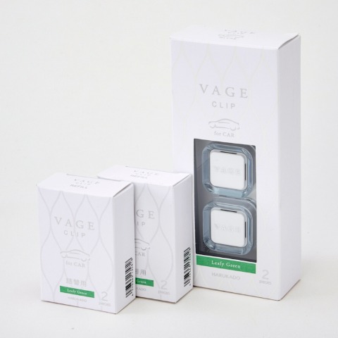 ハッピーバッグ　カーフレグランス3点セット　リーフィーグリーン