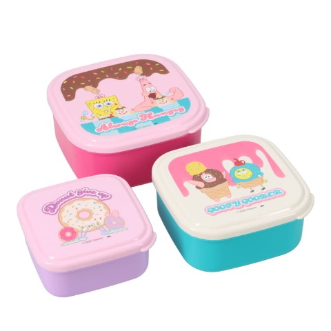 シールランチボックス3P（SPONGEBOB）
