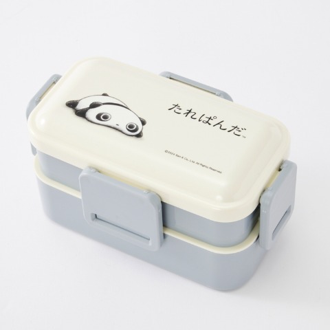 抗菌食洗機対応ふわっと弁当箱2段（たれぱんだ）