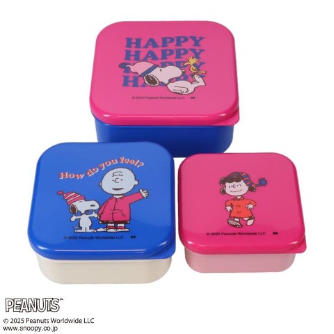 シールランチボックスセット3P（BEANIE・ピーナッツ）