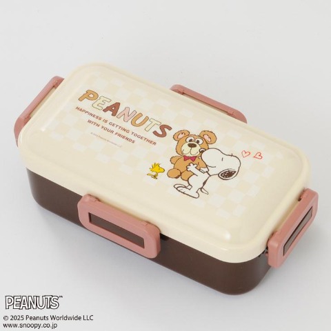 食洗機対応ふわっと弁当箱（スヌーピーアンドベアー）
