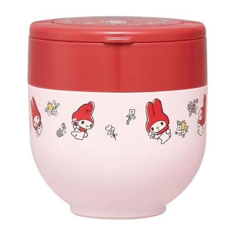 抗菌折りたたみハンドル付保温丼ランチジャー（マイメロディ）