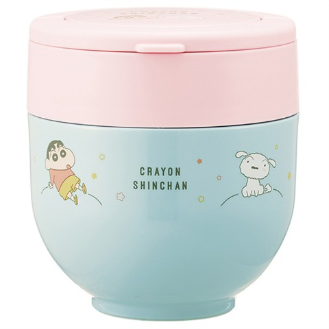 抗菌折りたたみハンドル付き保温丼ランチジャー(クレヨンしんちゃん)
