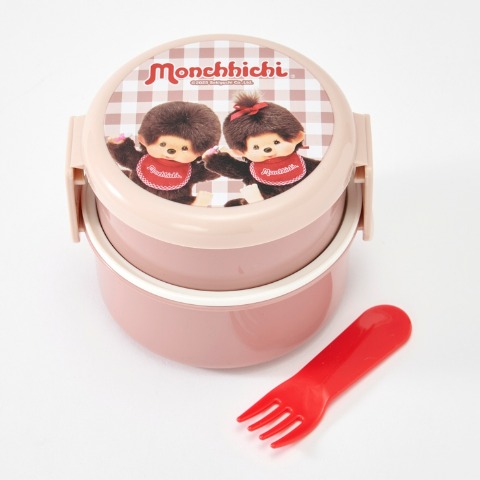 丸型2段ランチボックス(モンチッチ)