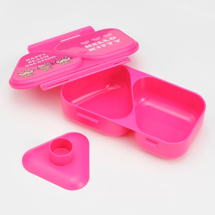 ハローキティ おにぎりランチケース 抗菌シール容器3P コットン巾着 おにぎりランチケース (ハローキティ) | シャンブル | しまむらパーク