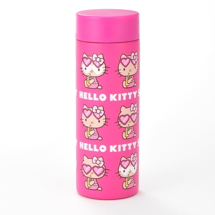 レア♡ハローキティ　アルミボトルパステルピンク サンリオ(SANRIO) カバー付きステンレスボトル ハローキティ 子供 保冷