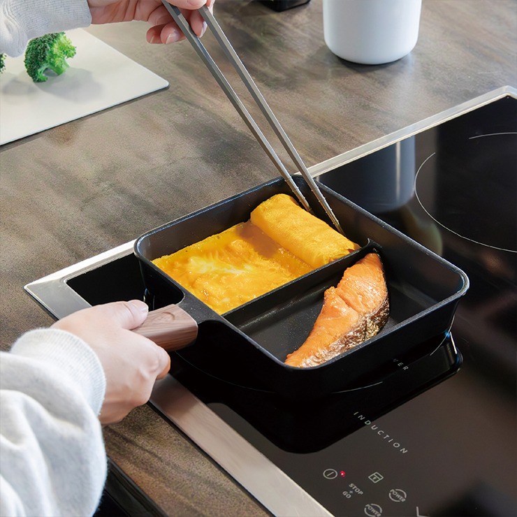 IH対応二品同時に作れるフライパン | シャンブル | しまむらパーク