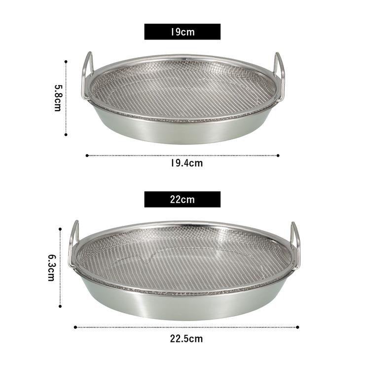 日本製　ステンレス浅型調理トレー計49枚 ステンレス平ざるトレーセット22cm(atomico) | シャンブル | しまむら