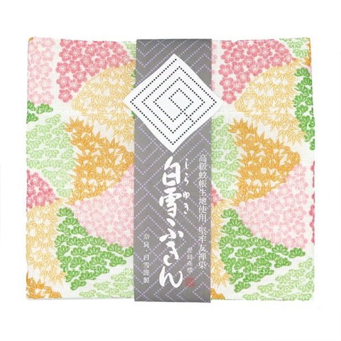 白雪友禅ふきん(松竹梅)