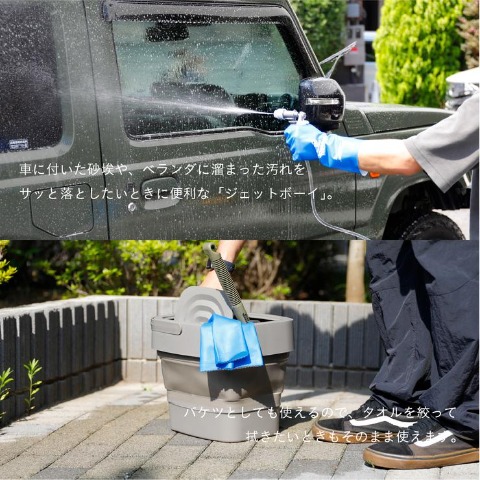 バケツ型洗浄機ジェットボーイ