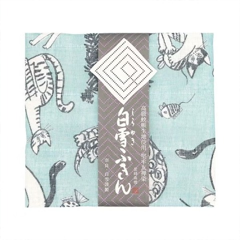 白雪友禅ふきん (meow meow meow)