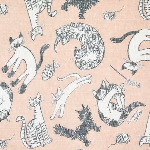 白雪友禅ふきん (meow meow meow)