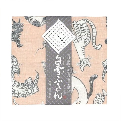 白雪友禅ふきん (meow meow meow)