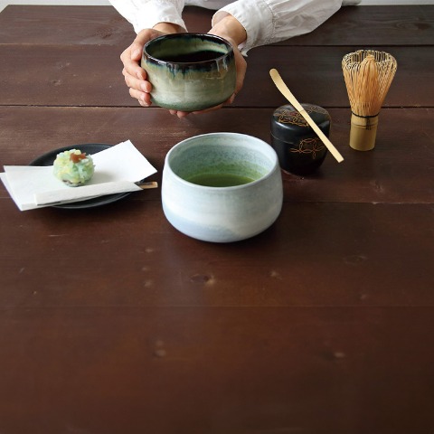 お抹茶 3点セット（白銀）