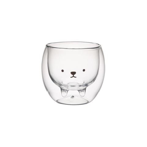 ダブルウォールグラス(アニボール　シロクマ)