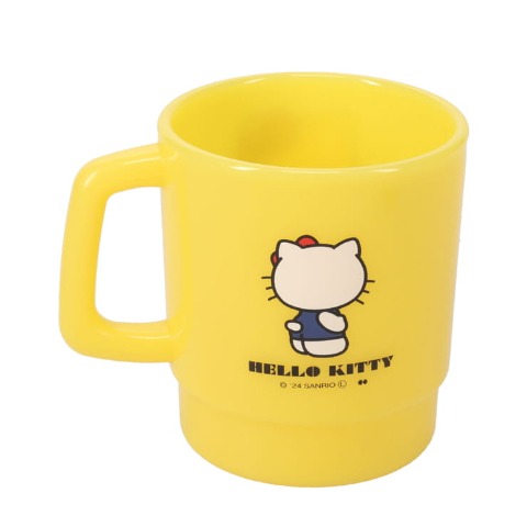 プラスチックマグ（イエロー・KITTY・サンリオ）