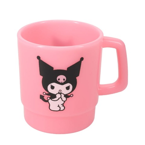 プラスチックマグ（ピンク・KUROMI・サンリオ）