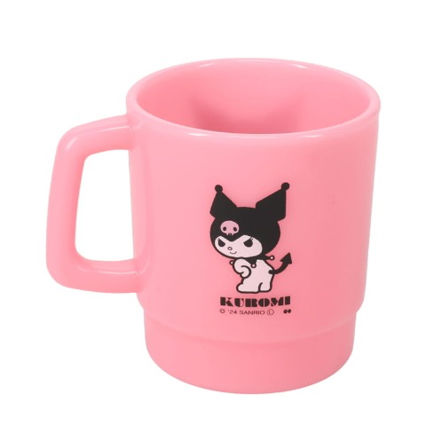 プラスチックマグ（ピンク・KUROMI・サンリオ）