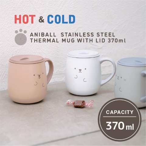 ふた付ステンレスタンブラー(アニボール　イヌ)