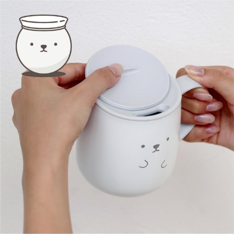 ふた付ステンレスタンブラー(アニボール　イヌ)