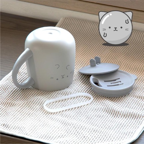 ふた付ステンレスタンブラー(アニボール　イヌ)