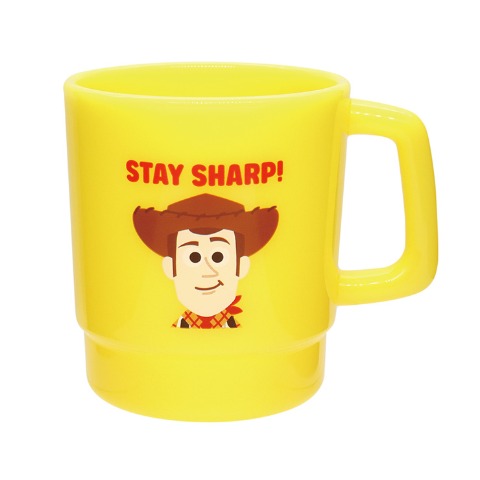 プラスチックマグ（イエロー・WOODY・DISNEY PIXAR）