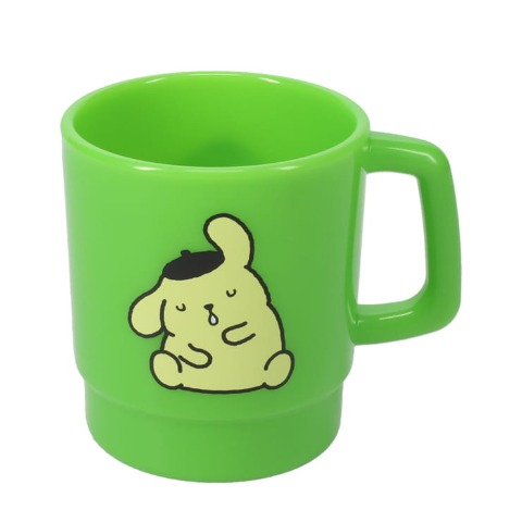 プラスチックマグ（グリーン・POMPOMPURIN・サンリオ）