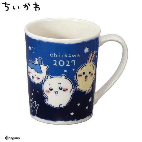 しまむらパーク（シャンブル）のイヤーズマグ（ちいかわ）2027年版、ネイビーの公式商品画像