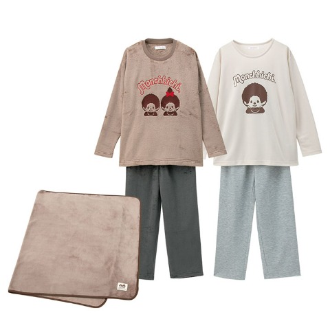 レディース　あったかアイテム3点セット（モンチッチ）