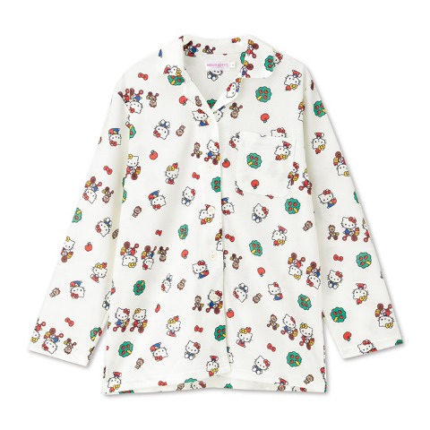 レディース　シャツパジャマ（ハローキティ）