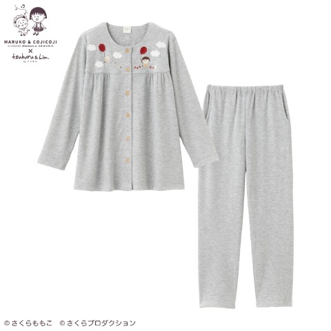 レディース　シャツパジャマ（まる子とコジコジ×tsukutu&Lin.）