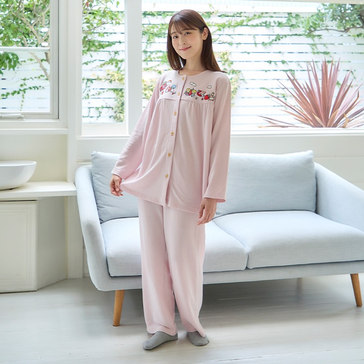パジャマパーティーグッズフルセット(連絡ミスによりダブってしまったので定価出品) レディース 【シャンブル限定】綿混パジャマ（サンリオキャラクターズ