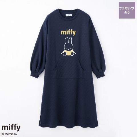 レディース　ルームワンピース（miffy） ネイビー 208