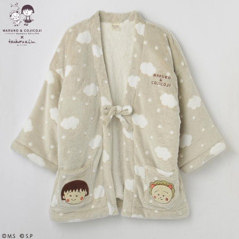 レディース　はんてん（まる子とコジコジ×tsukutu&Lin.）