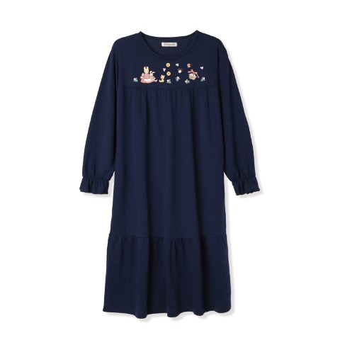 レディース　【シャンブル限定】ルームワンピース（マロンクリーム）